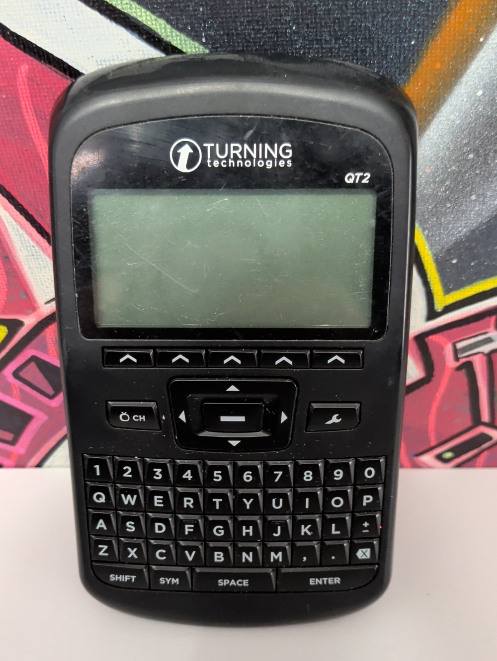 QT2 Black Wireless Clicker with QWERTY Keyboard